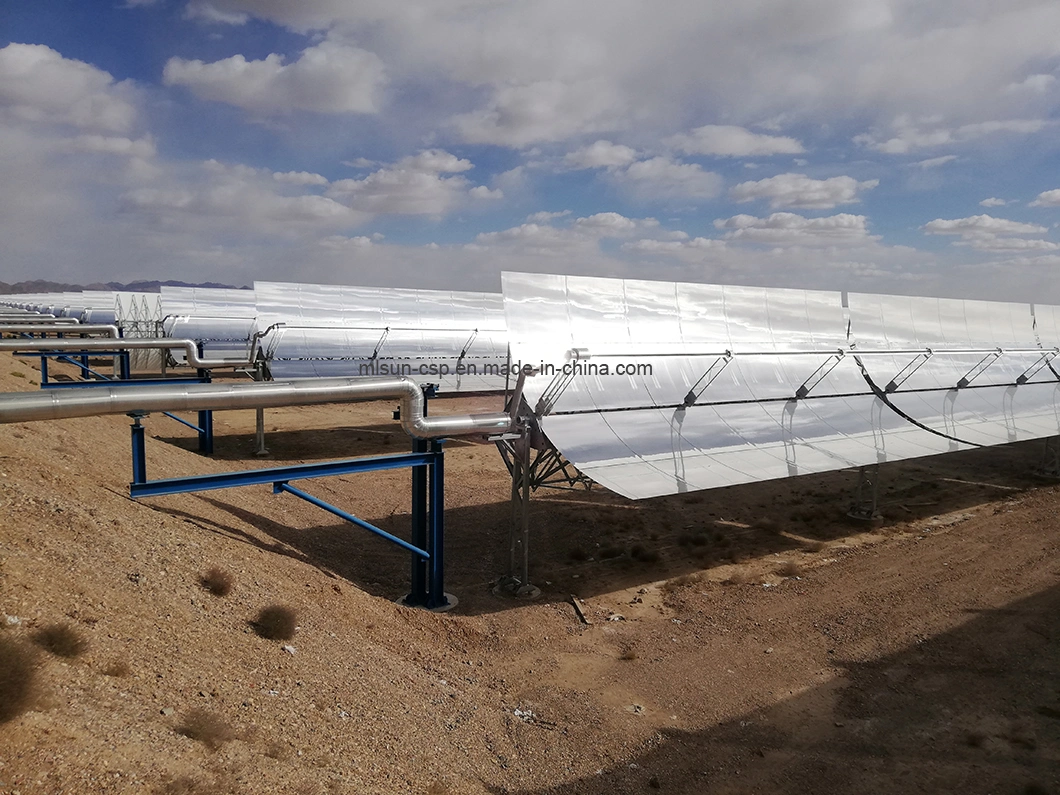 Generate Electricity Solar Thermal Industrial Application Parabolic Trough 5.77m*12m