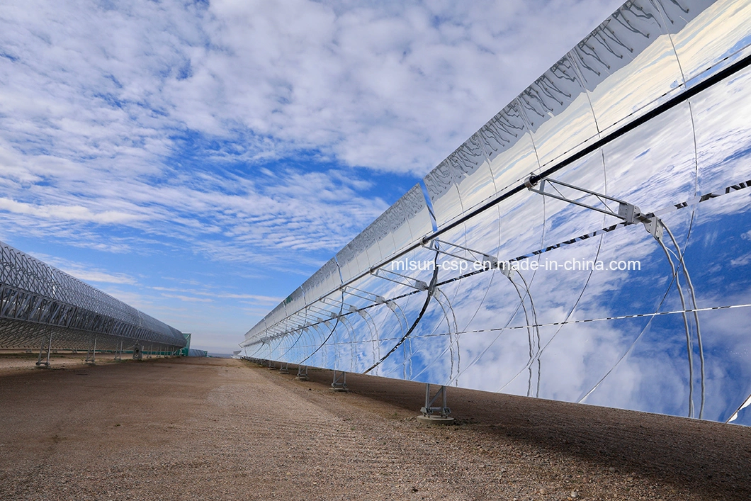 Generate Electricity Solar Thermal Industrial Application Parabolic Trough 5.77m*12m